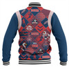 Sydney Roosters Baseball Jacket - Argyle Patterns Style Tough Fan Rugby For Life