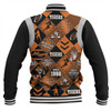 Wests Tigers Baseball Jacket - Argyle Patterns Style Tough Fan Rugby For Life