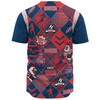 Sydney Roosters Baseball Shirt - Argyle Patterns Style Tough Fan Rugby For Life