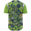 Canberra Raiders Baseball Shirt - Argyle Patterns Style Tough Fan Rugby For Life