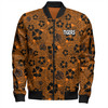 Wests Tigers Bomber Jacket - Scream With Tropical Patterns