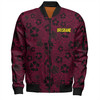 Brisbane Broncos Bomber Jacket - Scream With Tropical Patterns