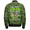 Canberra Raiders Bomber Jacket - Scream With Tropical Patterns