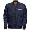 New Zealand Warriors Sport Bomber Jacket - Scream With Tropical Patterns