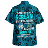 Cronulla-Sutherland Sharks Hawaiian Shirt - Scream With Tropical Patterns