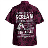 Manly Warringah Sea Eagles Hawaiian Shirt - Scream With Tropical Patterns