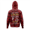 Redcliffe Dolphins Hoodie - Scream With Tropical Patterns