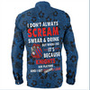 Newcastle Knights Sport Long Sleeve Shirt - Scream With Tropical Patterns