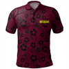 Brisbane Broncos Polo Shirt - Scream With Tropical Patterns