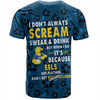 Parramatta Eels Sport T-Shirt - Scream With Tropical Patterns