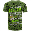 Canberra Raiders T-Shirt - Scream With Tropical Patterns