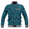 Cronulla-Sutherland Sharks Baseball Jacket - Scream With Tropical Patterns