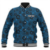 Parramatta Eels Sport Baseball Jacket - Scream With Tropical Patterns