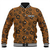 Wests Tigers Baseball Jacket - Scream With Tropical Patterns