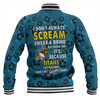 Gold Coast Titans Sport Baseball Jacket - Scream With Tropical Patterns