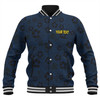 North Queensland Cowboys Baseball Jacket - Scream With Tropical Patterns