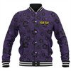 Melbourne Storm Baseball Jacket - Scream With Tropical Patterns