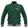 Canberra Raiders Baseball Jacket - Scream With Tropical Patterns