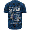 Canterbury-Bankstown Bulldogs Baseball Shirt - Scream With Tropical Patterns