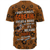 Wests Tigers Baseball Shirt - Scream With Tropical Patterns