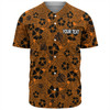 Wests Tigers Baseball Shirt - Scream With Tropical Patterns