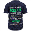 New Zealand Warriors Sport Baseball Shirt - Scream With Tropical Patterns