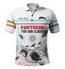 Penrith Panthers Naidoc Week Custom Polo Shirt - NAIDOC WEEK 2023 Indigenous Inspired For Our Elders Theme (White)