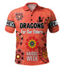 St. George Illawarra Dragons Naidoc Week Polo Shirt - NAIDOC WEEK 2023 Indigenous Inspired For Our Elders Theme