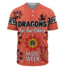 St. George Illawarra Dragons Naidoc Week Baseball Shirt - NAIDOC WEEK 2023 Indigenous Inspired For Our Elders Theme