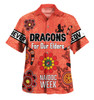 St. George Illawarra Dragons Naidoc Week Hawaiian Shirt - NAIDOC WEEK 2023 Indigenous Inspired For Our Elders Theme