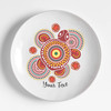 Australia Aboriginal Inspired Custom Ceramic Plate - Aboriginal Turtle Plate