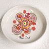 Australia Aboriginal Inspired Custom Ceramic Plate - Aboriginal Turtle Plate
