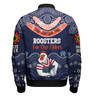 Sydney Roosters Naidoc Week Custom Bomber Jacket - NAIDOC WEEK 2023 Indigenous Inspired For Our Elders Theme (White)