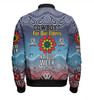 North Queensland Cowboys Naidoc Custom Bomber Jacket - NAIDOC WEEK 2023 Indigenous Inspired For Our Elders Theme (White)