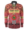 Redcliffe Dolphins Naidoc Week Custom Long Sleeve Shirt - NAIDOC WEEK 2023 Indigenous Inspired For Our Elders Theme (White)