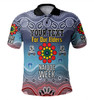 North Queensland Cowboys Naidoc Custom Polo Shirt - NAIDOC WEEK 2023 Indigenous Inspired For Our Elders Theme (White)