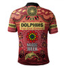 Redcliffe Dolphins Naidoc Week Custom Polo Shirt - NAIDOC WEEK 2023 Indigenous Inspired For Our Elders Theme (White)