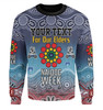 North Queensland Cowboys Naidoc Custom Sweatshirt - NAIDOC WEEK 2023 Indigenous Inspired For Our Elders Theme (White)