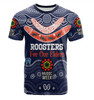 Sydney Roosters Naidoc Week Custom T-Shirt - NAIDOC WEEK 2023 Indigenous Inspired For Our Elders Theme (White)