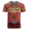 Redcliffe Dolphins Naidoc Week Custom T-Shirt - NAIDOC WEEK 2023 Indigenous Inspired For Our Elders Theme (White)