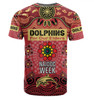 Redcliffe Dolphins Naidoc Week Custom T-Shirt - NAIDOC WEEK 2023 Indigenous Inspired For Our Elders Theme (White)