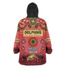 Redcliffe Dolphins Naidoc Week Custom Snug Hoodie - NAIDOC WEEK 2023 Indigenous Inspired For Our Elders Theme (White)