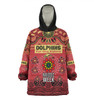 Redcliffe Dolphins Naidoc Week Custom Snug Hoodie - NAIDOC WEEK 2023 Indigenous Inspired For Our Elders Theme (White)