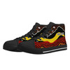Australia Aboriginal Inspired Custom Embroidered High Top Shoes - Aussie Dreamtime Shoes