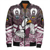 Manly Warringah Sea Eagles Bomber Jacket - NAIDOC Week 2023 Indigenous For Our Elders