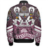 Manly Warringah Sea Eagles Bomber Jacket - NAIDOC Week 2023 Indigenous For Our Elders