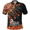 Australia Naidoc Week Polo Shirt - For Our Elders Naidoc Week Snake Aboriginal Painting With Flag