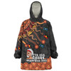 Australia Naidoc Week Snug Hoodie - For Our Elders Naidoc Week Snake Aboriginal Painting With Flag