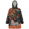 Australia Naidoc Week Snug Hoodie - For Our Elders Naidoc Week Snake Aboriginal Painting With Flag