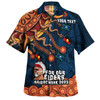 Australia Naidoc Week Custom Hawaiian Shirt - For Our Elders Naidoc Week Snake Aboriginal Painting With Flag (Blue)